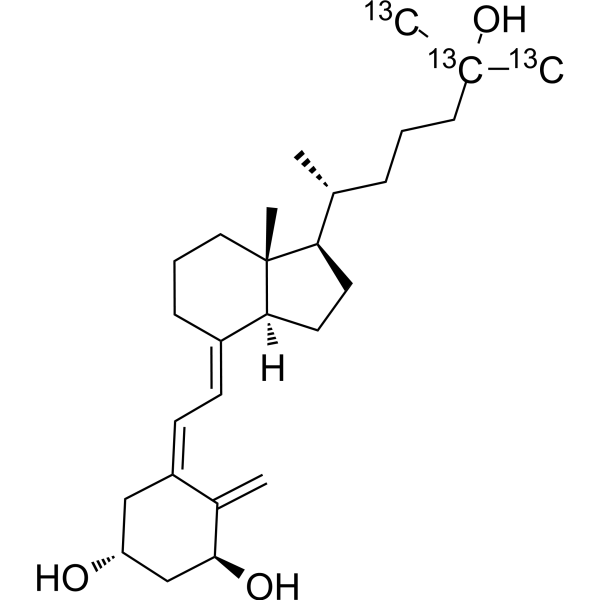 Calcitriol-<sup>13</sup>C<sub>3</sub> Chemical Structure