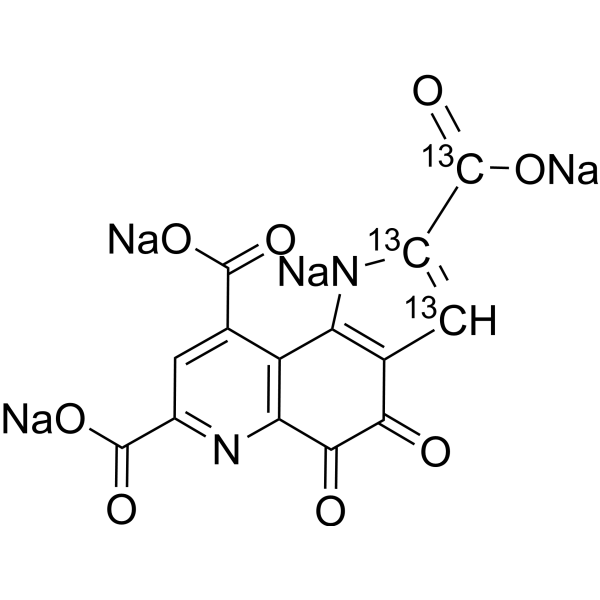 Pyrroloquinoline quinone-<sup>13</sup>C<sub>3</sub> sodium Chemical Structure
