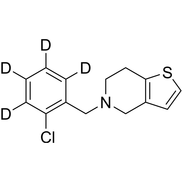 Ticlopidine-d<sub>4</sub> Chemical Structure