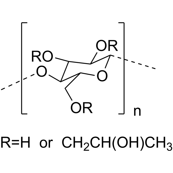 Low-Substituted Hydroxypropyl Cellulose Chemical Structure