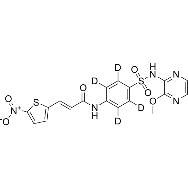 Necrosulfonamide-d<sub>4</sub> Chemical Structure