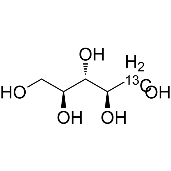 Ribitol-5-<sup>13</sup>C Chemical Structure