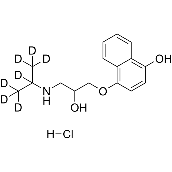 4-Hydroxypropranolol-d7 hydrochloride Chemical Structure