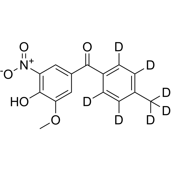 3-O-Methyltolcapone-d<sub>7</sub> Chemical Structure