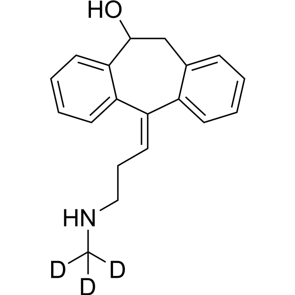 (Z)-10-Hydroxynortriptyline-d<sub>3</sub> Chemical Structure