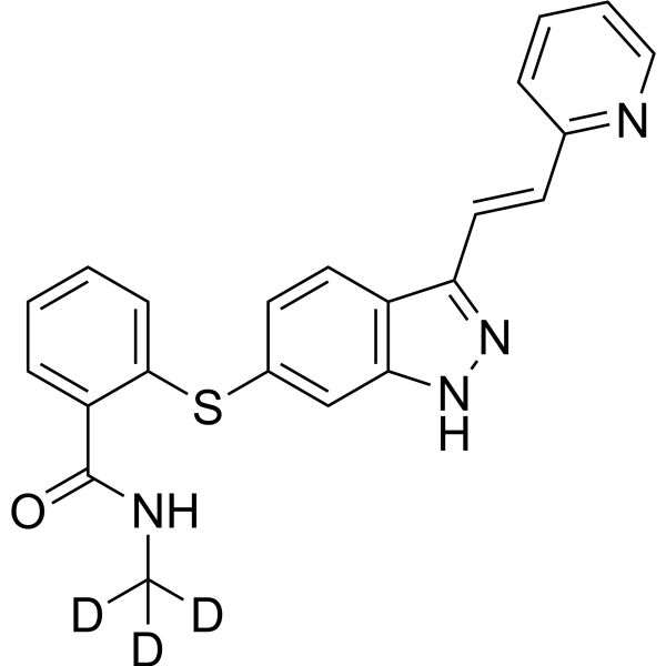 Axitinib-d<sub>3</sub> Chemical Structure