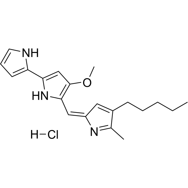 Prodigiosin hydrochloride Chemical Structure