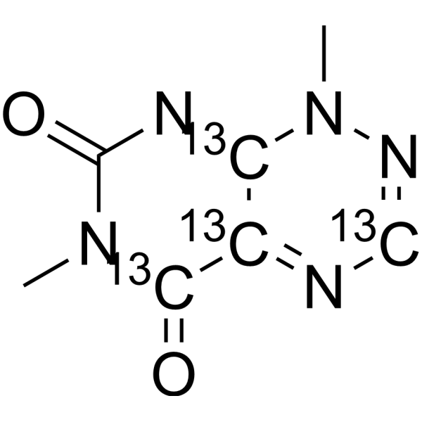 Toxoflavin-<sup>13</sup>C<sub>4</sub> Chemical Structure