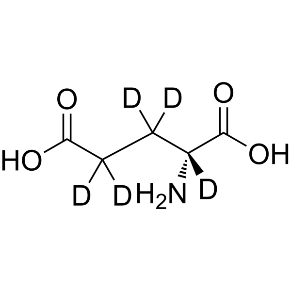 D-Glutamic acid-d<sub>5</sub> Chemical Structure