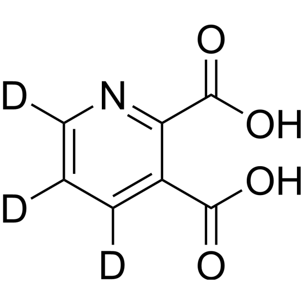 Quinolinic acid-d<sub>3</sub> Chemical Structure