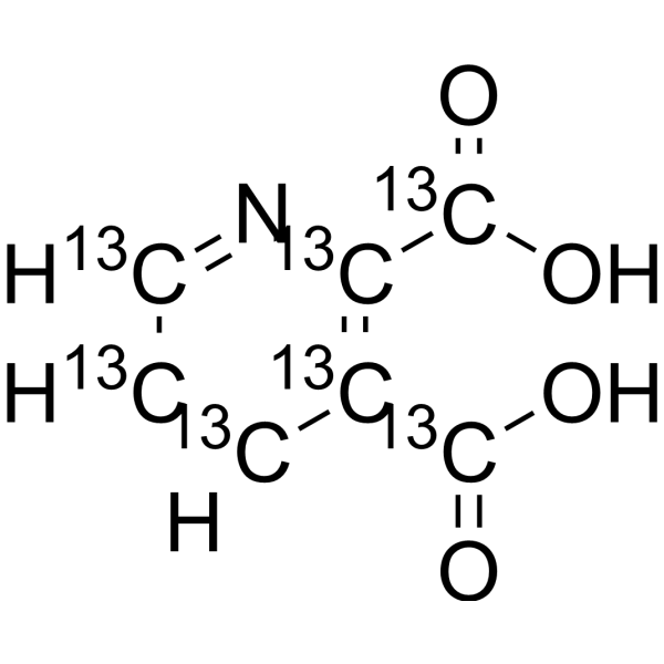 Quinolinic acid-<sup>13</sup>C<sub>7</sub> Chemical Structure