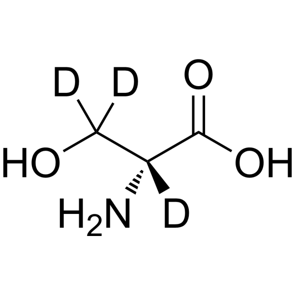 D-Serine-d<sub>3</sub> Chemical Structure