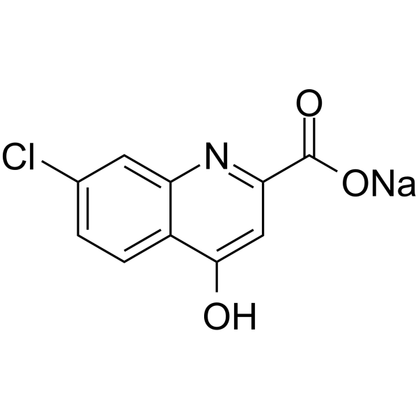 7-Chlorokynurenic acid sodium salt Chemical Structure