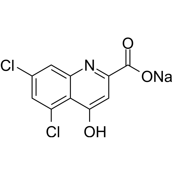 5,7-Dichlorokynurenic acid sodium Chemical Structure