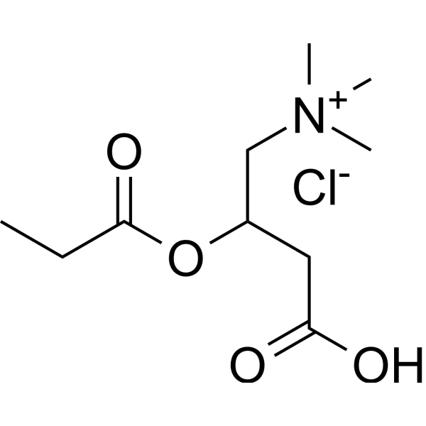 Propionyl-DL-carnitine chloride Chemical Structure