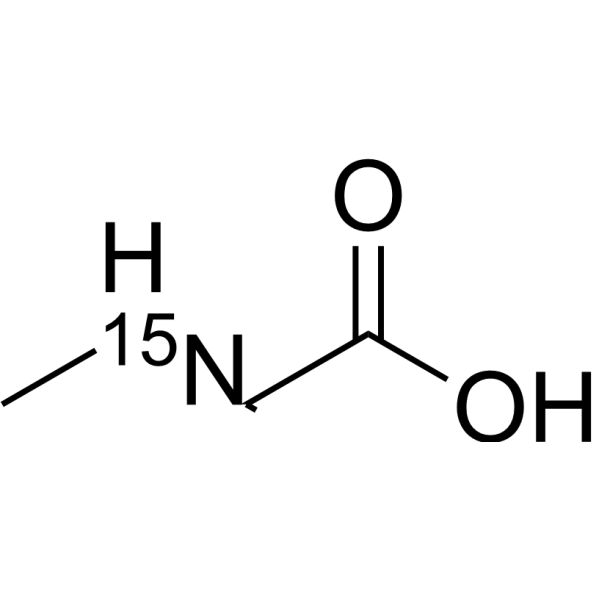 Sarcosine-<sup>15</sup>N Chemical Structure