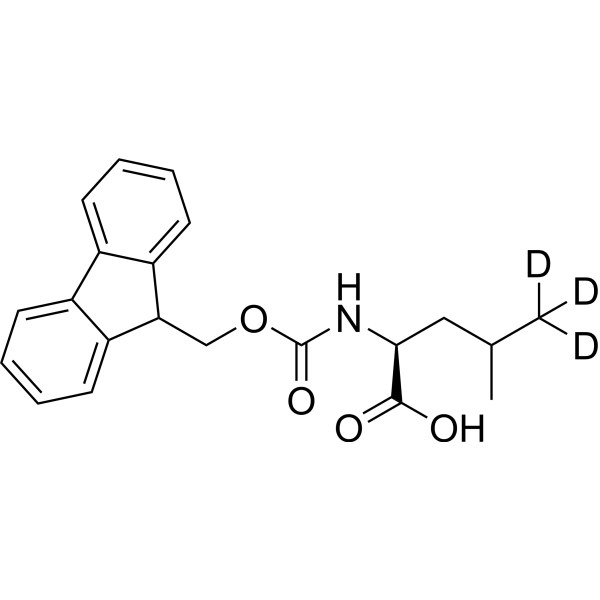 Fmoc-leucine-d<sub>3</sub> Chemical Structure