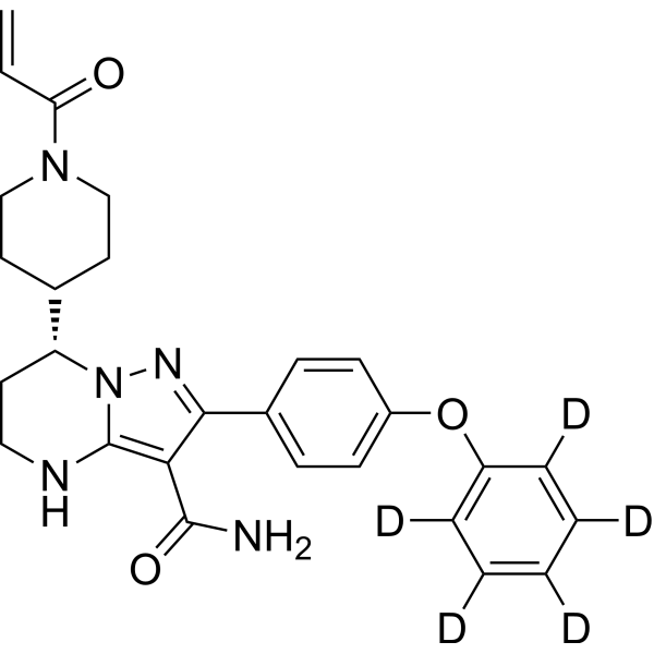 (R)-Zanubrutinib-d<sub>5</sub> Chemical Structure