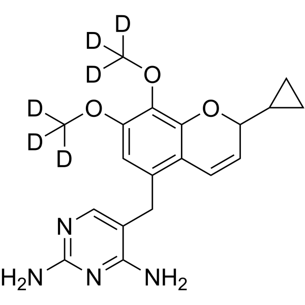 Iclaprim-d<sub>6</sub> Chemical Structure