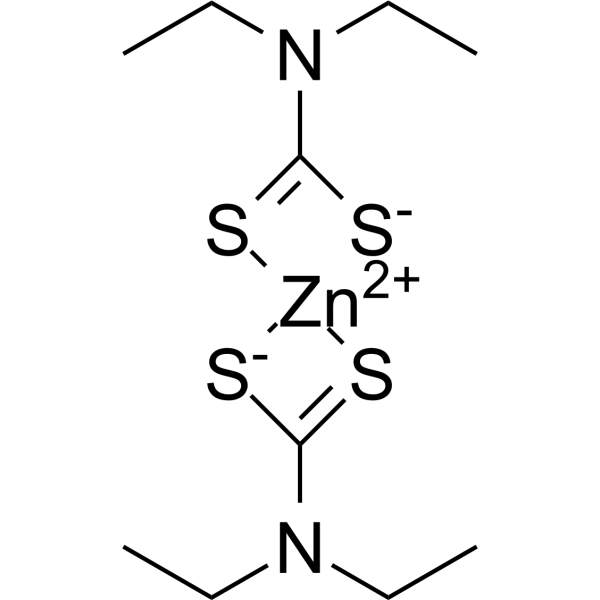 Zinc dethyldithiocarbamate Chemical Structure