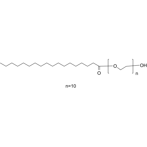 Polyoxyethylene stearate Chemical Structure