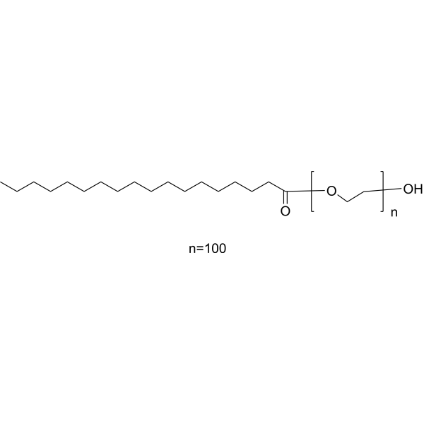 Polyoxyl 100 stearate Chemical Structure