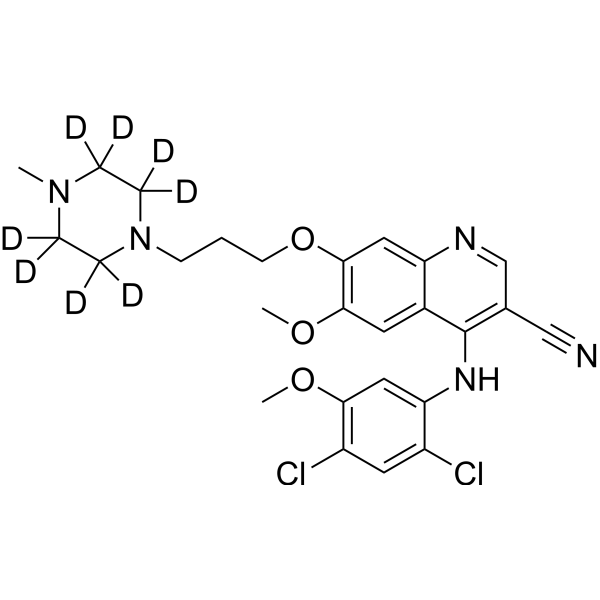 Bosutinib-d<sub>8</sub> Chemical Structure