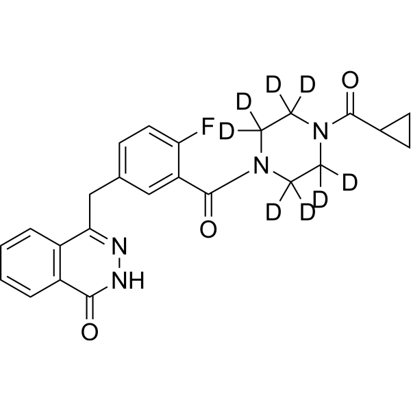 Olaparib-d<sub>8</sub> Chemical Structure