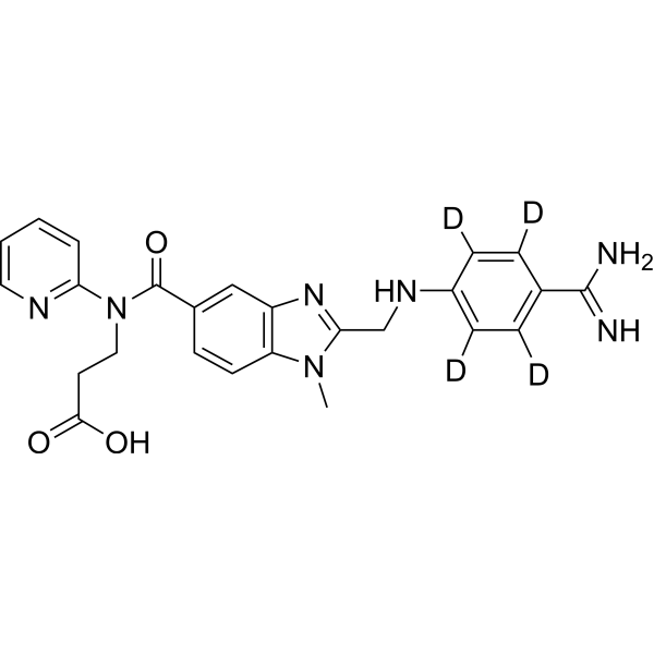 Dabigatran-d<sub>4</sub> Chemical Structure