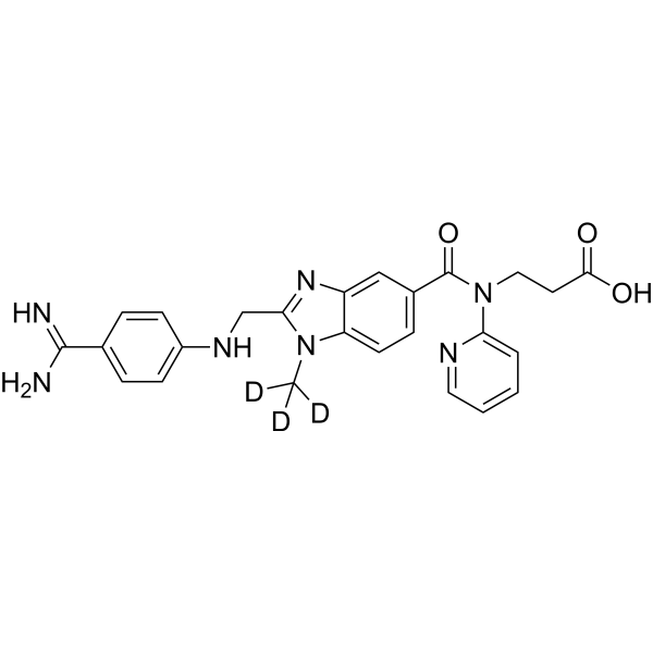 Dabigatran-d<sub>3</sub> Chemical Structure