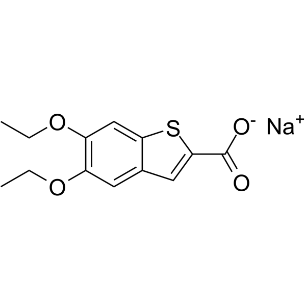 Tibenelast sodium Chemical Structure