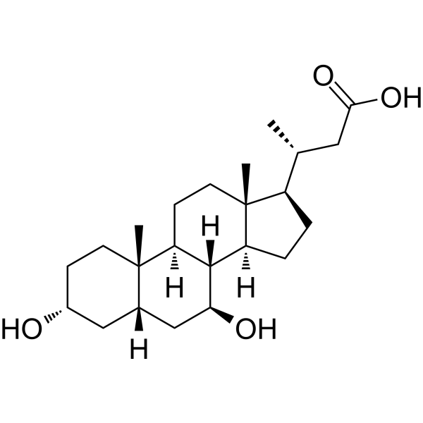 24-Norursodeoxycholic acid Chemical Structure
