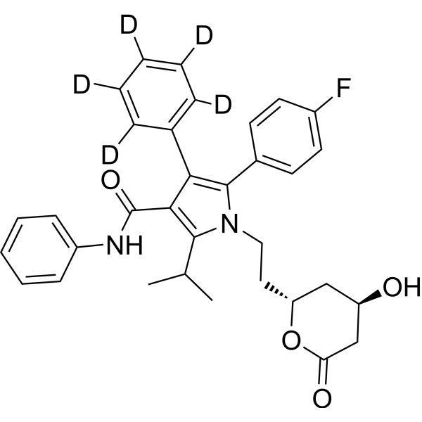 Atorvastatin lactone-d<sub>5</sub> Chemical Structure