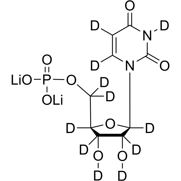 Uridine 5'-monophosphate-d<sub>11</sub> dilithium Chemical Structure