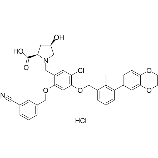 BMS-1166 hydrochloride Chemical Structure