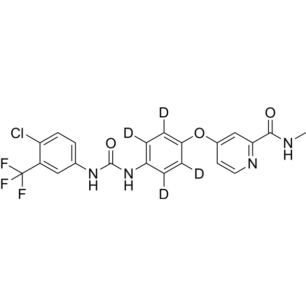Sorafenib-d<sub>4</sub> Chemical Structure