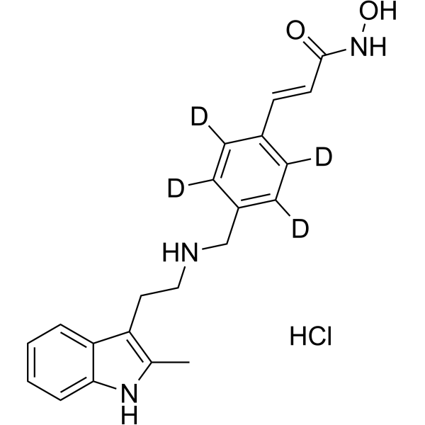 Panobinostat-d<sub>4</sub> hydrochloride Chemical Structure