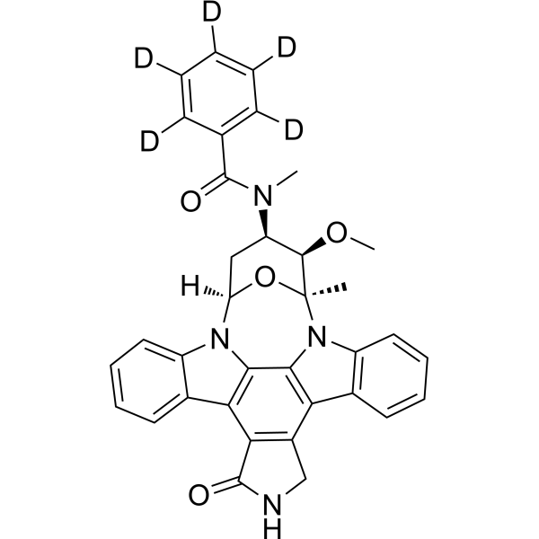 Midostaurin-d<sub>5</sub> Chemical Structure