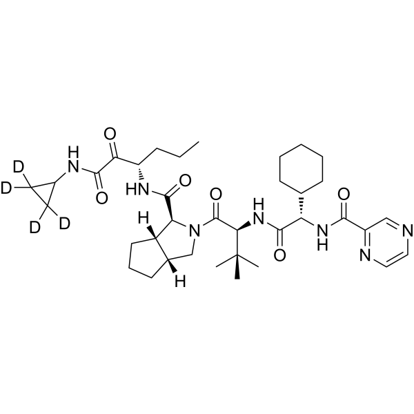 Telaprevir-d<sub>4</sub> Chemical Structure