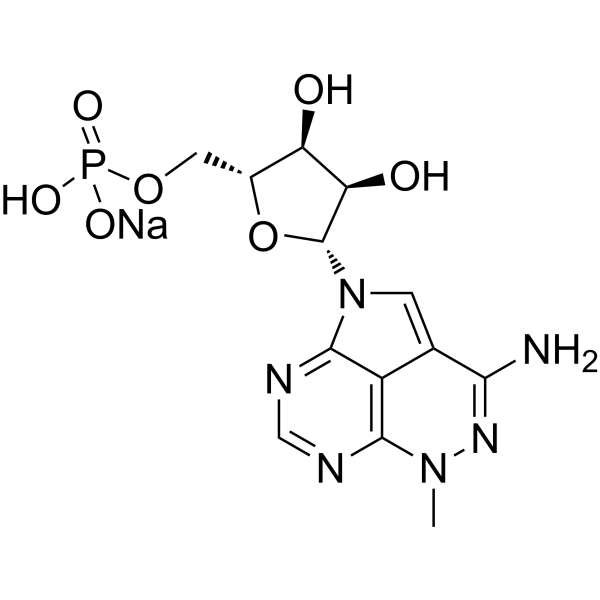 Triciribine phosphate sodium Chemical Structure