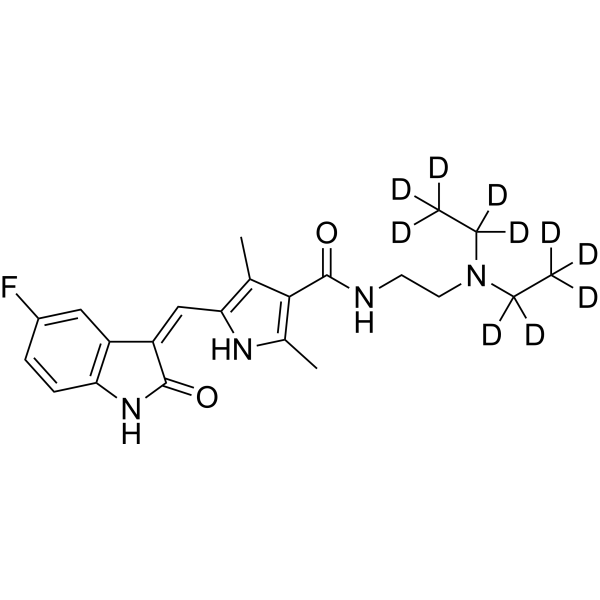 Sunitinib-d10 Chemical Structure