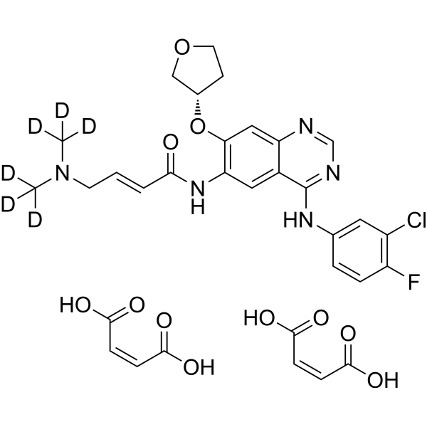 Afatinib-d<sub>6</sub> dimaleate Chemical Structure
