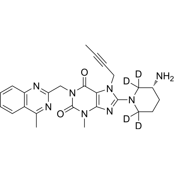 Linagliptin-d<sub>4</sub> Chemical Structure