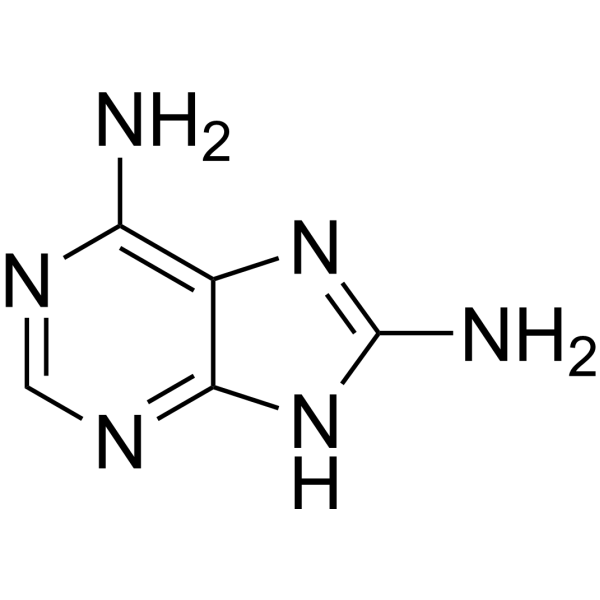 8-Aminoadenine Chemical Structure