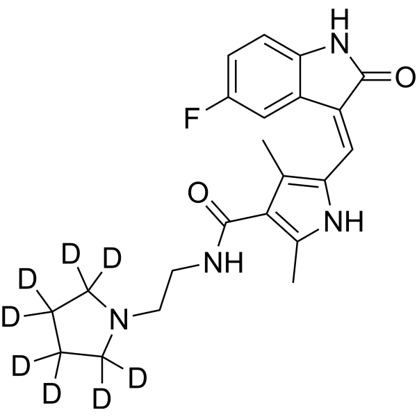 Toceranib-d<sub>8</sub> Chemical Structure