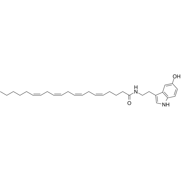 N-Arachidonoylserotonin Chemical Structure