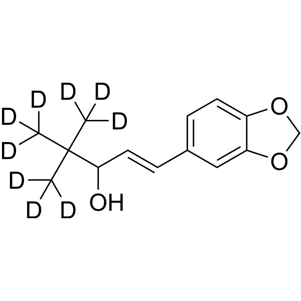 Stiripentol-d<sub>9</sub> Chemical Structure