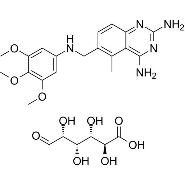 Trimetrexate glucuronate Chemical Structure