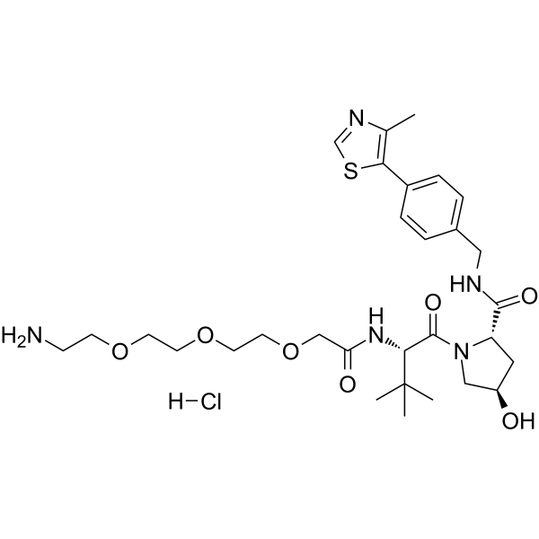 (S,<em>R</em>,S)-AHPC-PEG3-NH2 hydrochloride