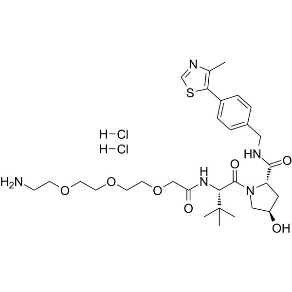 (<em>S</em>,<em>R</em>,<em>S</em>)-AHPC-PEG3-NH2 dihydrochloride